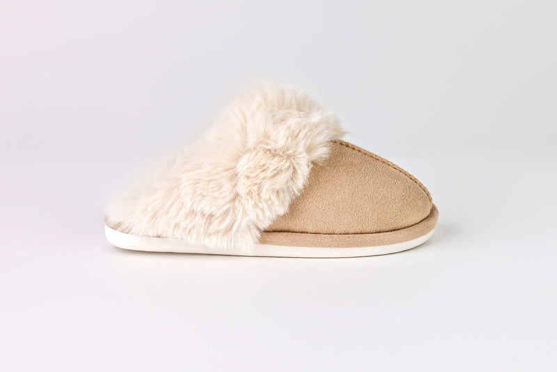 Elaine Beige - Women's Slippers